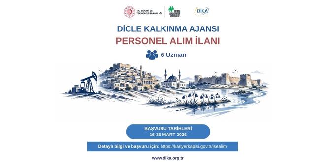 Dicle Kalk�nma Ajans� 6 Uzman Personel Al�m� Yapacak