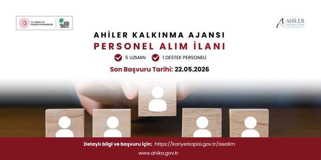 Ahiler Kalk�nma Ajans� 5 uzman 1 destek personeli alacak